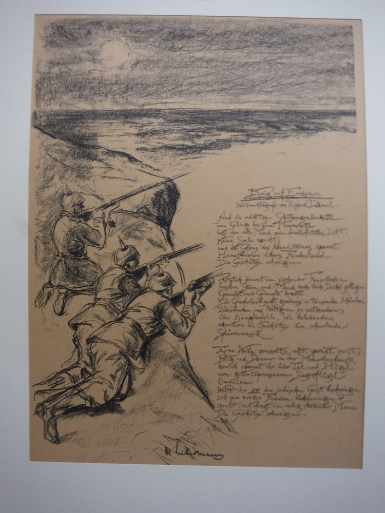 Original Lithography by Max Liebermann entitled Krieg auf Erden(War on Earth) 