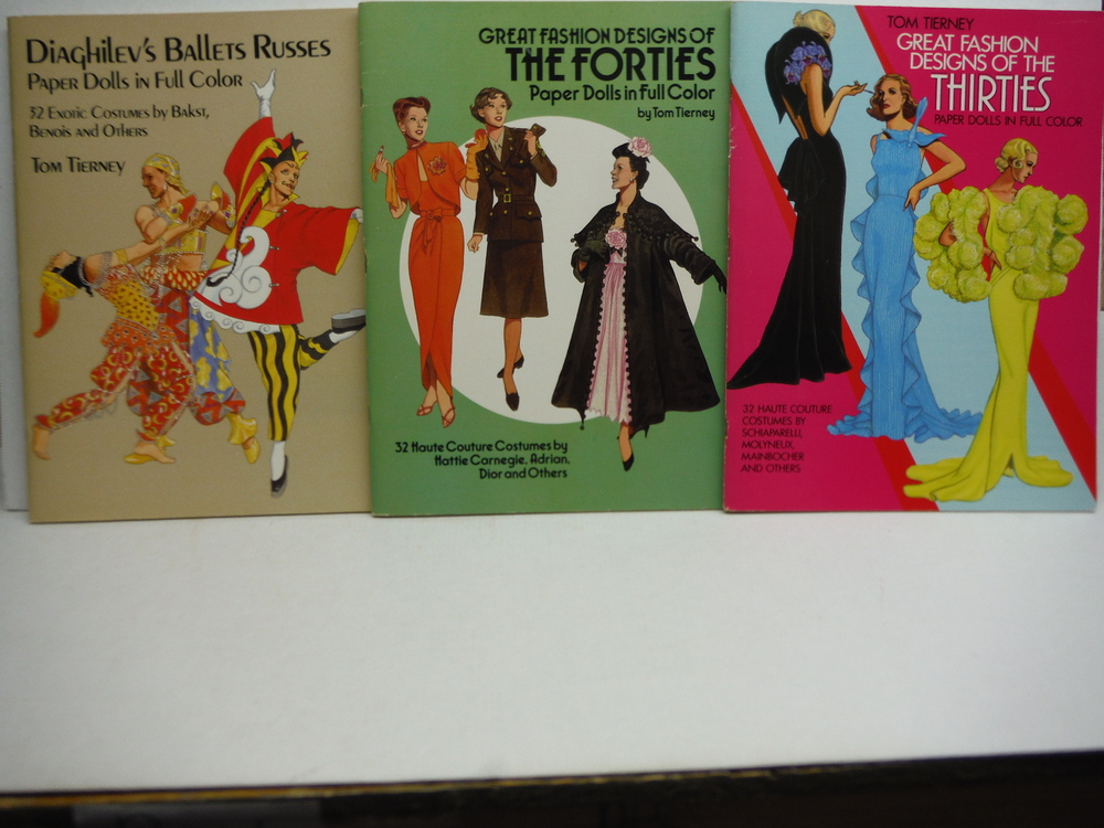 Image 3 of Set of Eleven Paper Doll Books by Tom Tierney (1982- 1988)