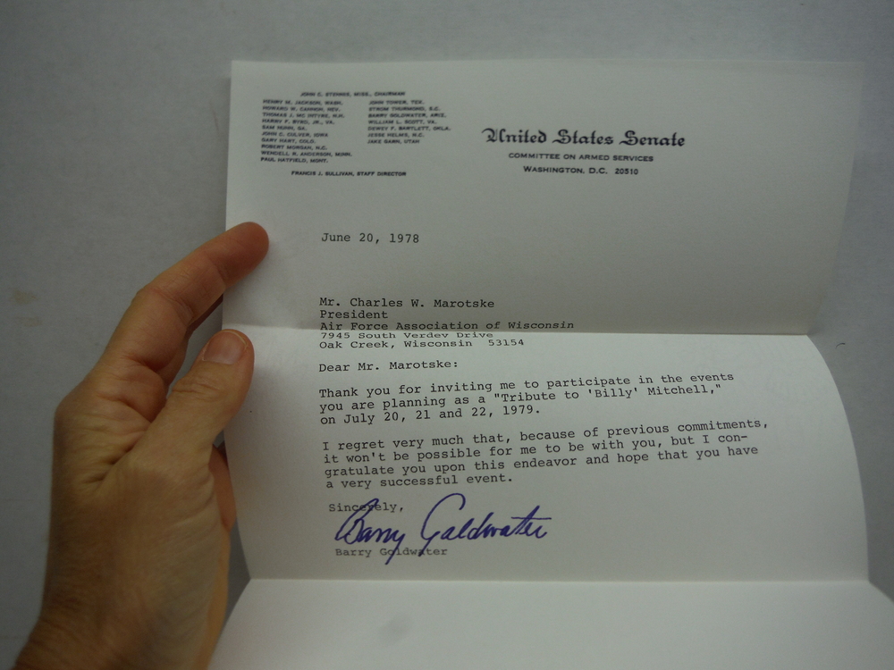 Image 0 of BARRY GOLDWATER Signed Letter June 20, 1978