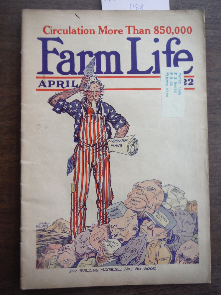 Image 0 of Farm Life Magazine April 1922 (Vol XLI  No. 4)