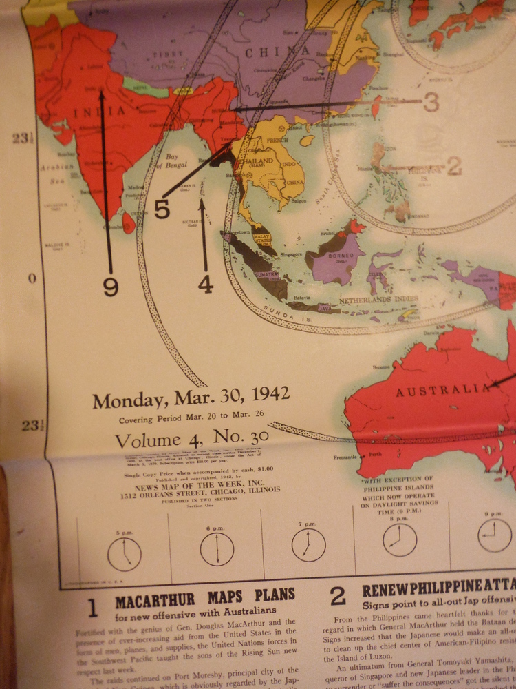 Image 1 of World News of the Week Vol 4, No. 29 (March 30, 1942)  Military Edition