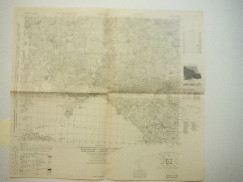 Image 1 of Army Map Service Contour Map of  Sonogi, Kyushu Japan (1945)