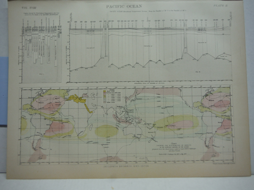 Image 1 of Antique Maps of Pacific from Encyclopaedia Britannica,  Ninth Edition Vol. XVIII