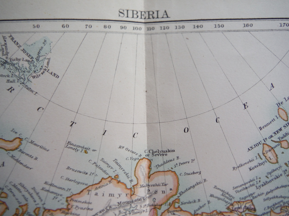 Image 1 of Antique Map of  Siberia from Encyclopaedia Britannica,  Ninth Edition Vol. XXII 