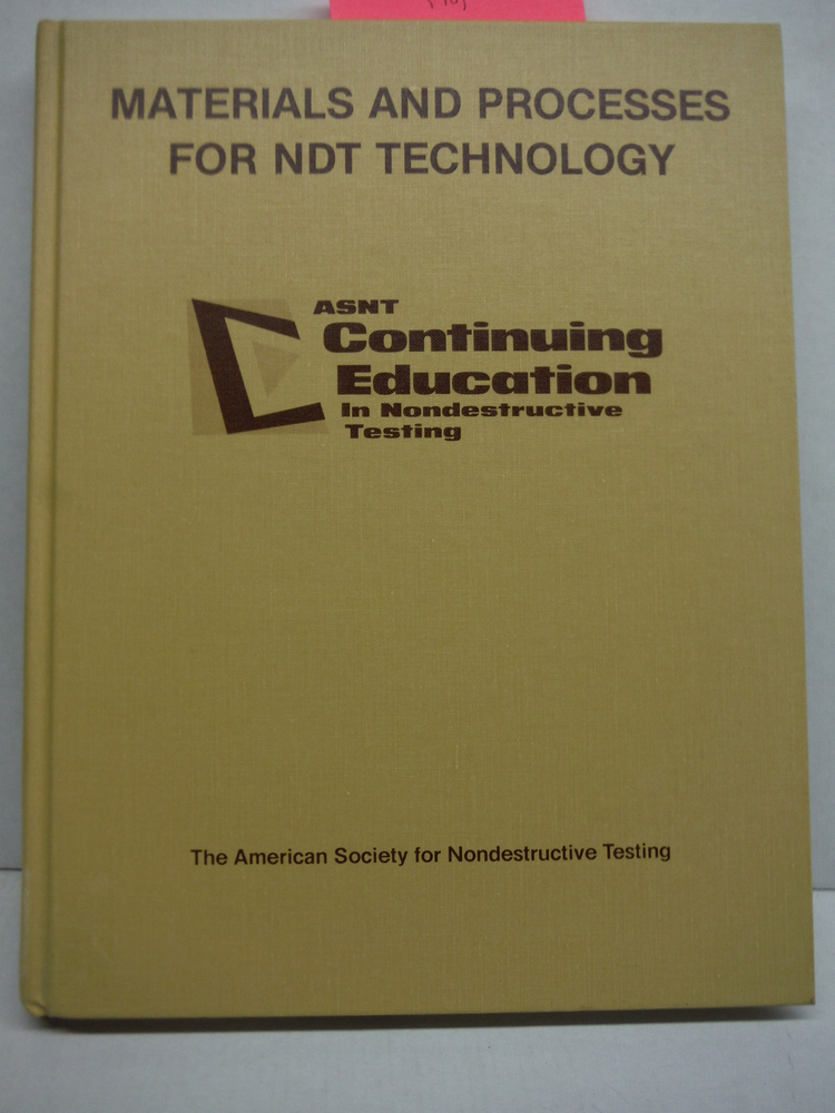 Image 0 of Materials and Processes for NDT Technology