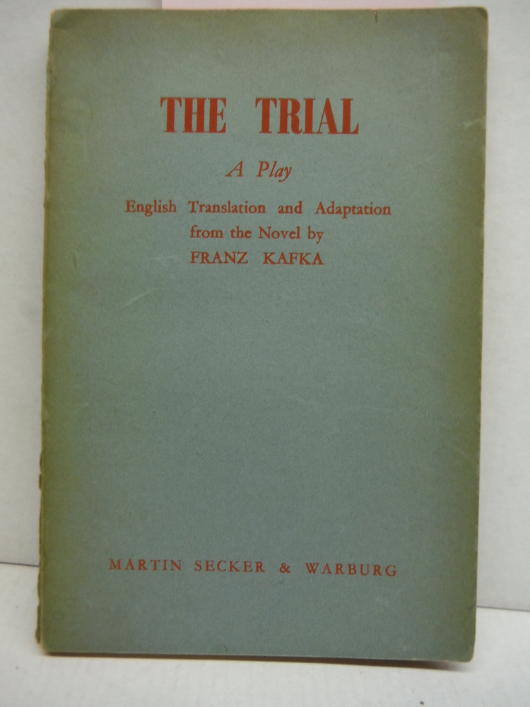 Image 0 of The Trial: Play from the novel by Frank Sundstrom