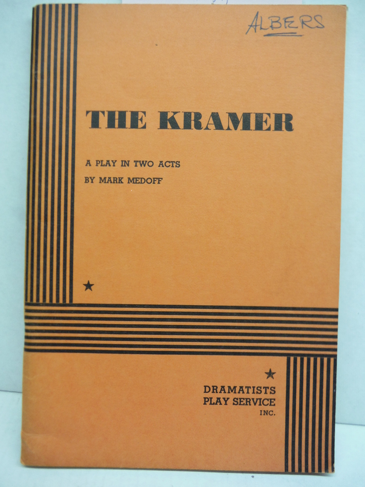 Image 0 of The Kramer A Play in Two Acts
