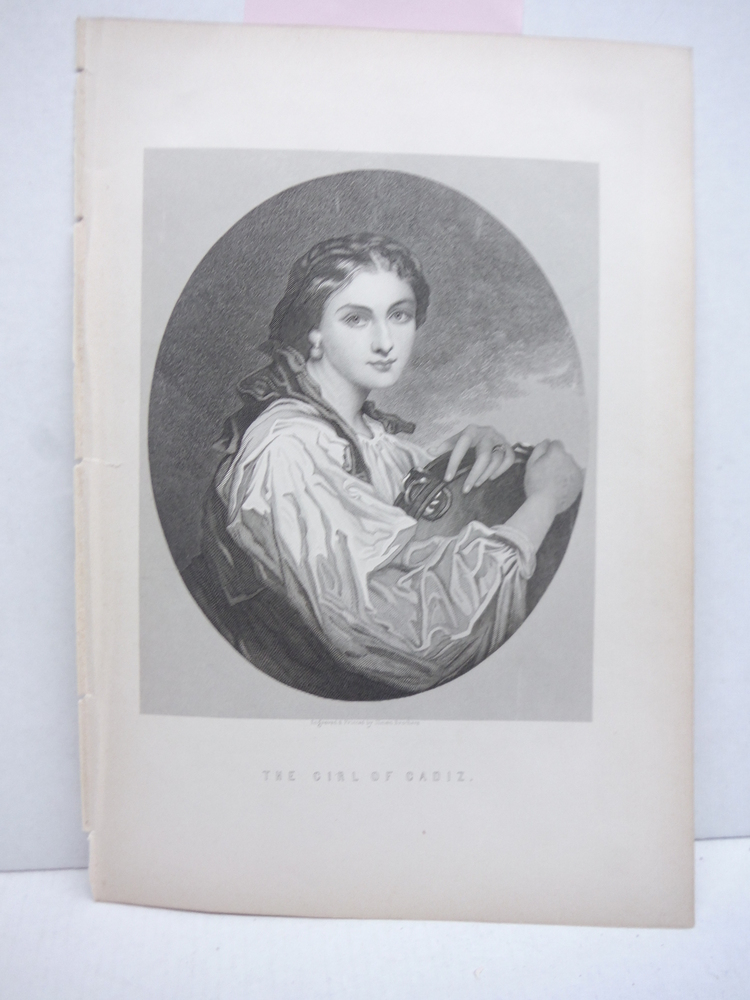 The Girl of Cadiz - Illman Bros Engraving (1881)