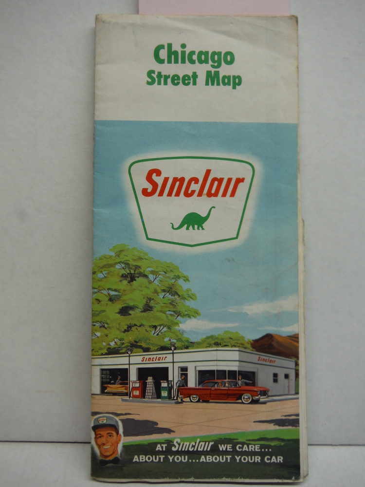 Chicago Street Map 1963 Sinclair Oil Co.