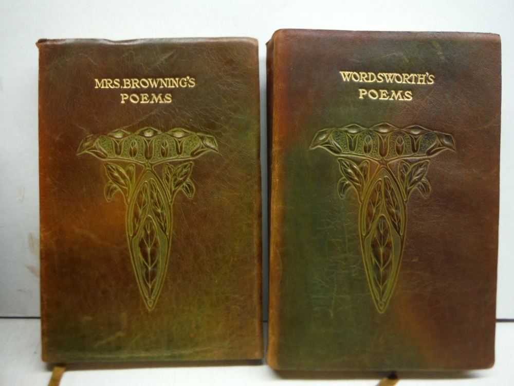 Image 1 of NINE ANTIQUE LEATHER BOUND BOOKS OF CLASSIC POETRY – CROWELL CIRCA 1900