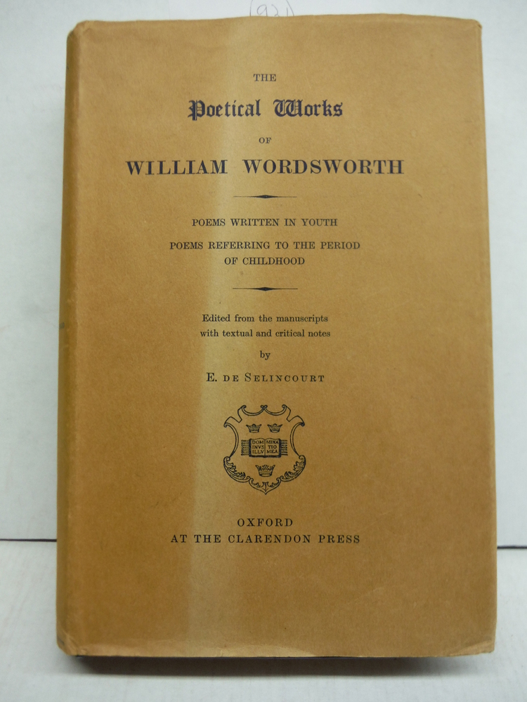 Image 0 of The Poetical Works of William Wordsworth Poems Written in Youth Poems Referring 
