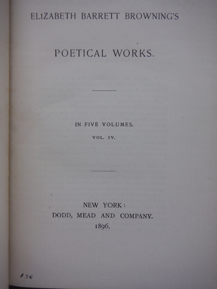 Image 2 of Elizabeth Barrett Browning's Poetical Works (Vol. II & IV)