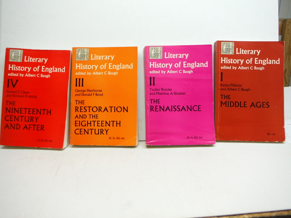 Image 1 of LITERARY HISTORY OF ENGLAND 1, THE MIDDLE AGES. 2, THE RENAISSANCE. 3, THE RESTO
