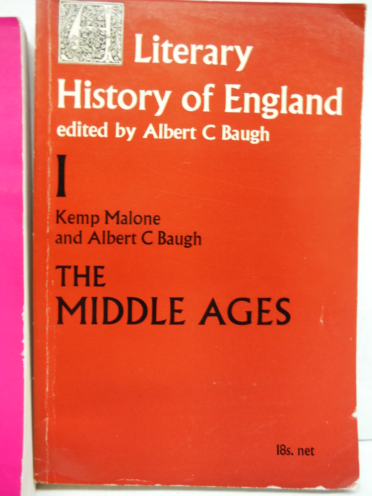 Image 2 of LITERARY HISTORY OF ENGLAND 1, THE MIDDLE AGES. 2, THE RENAISSANCE. 3, THE RESTO