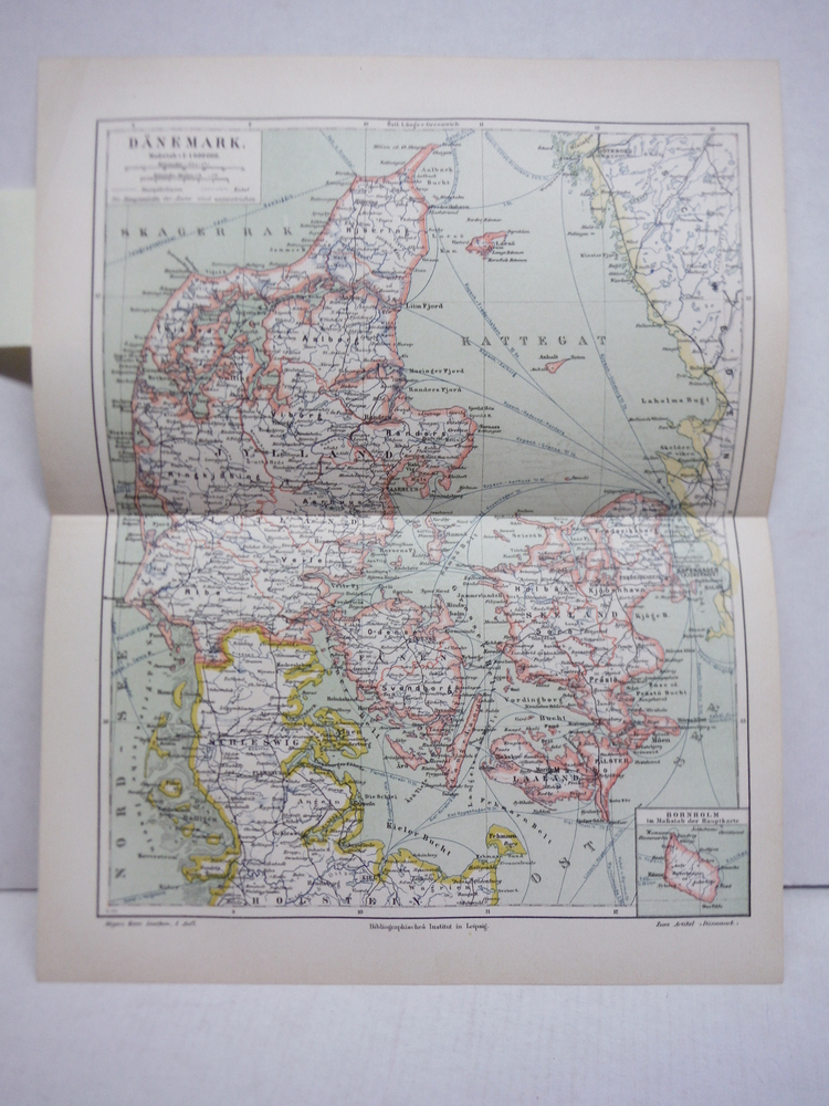 Image 0 of Meyers Antique Map Danemark- 1890
