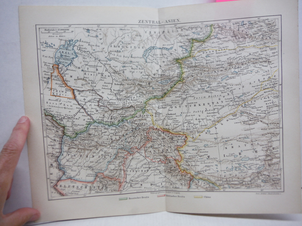 Image 0 of Meyers Antique Colored Map of  ZENTRAL - ASIEN  (1890)