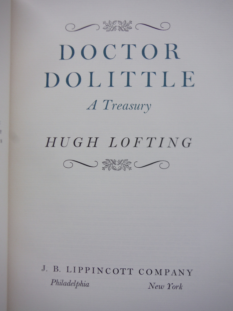 Image 1 of Doctor Dolittle: A Treasury. Illustrated by the author
