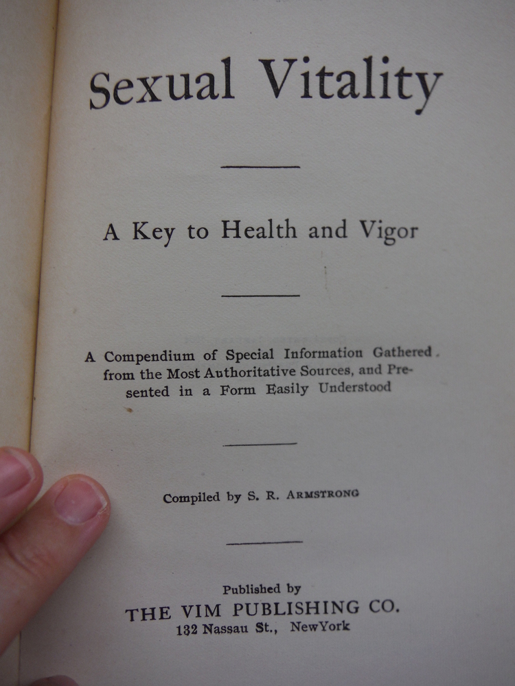 Image 1 of Sexual vitality: A key to health and vigor