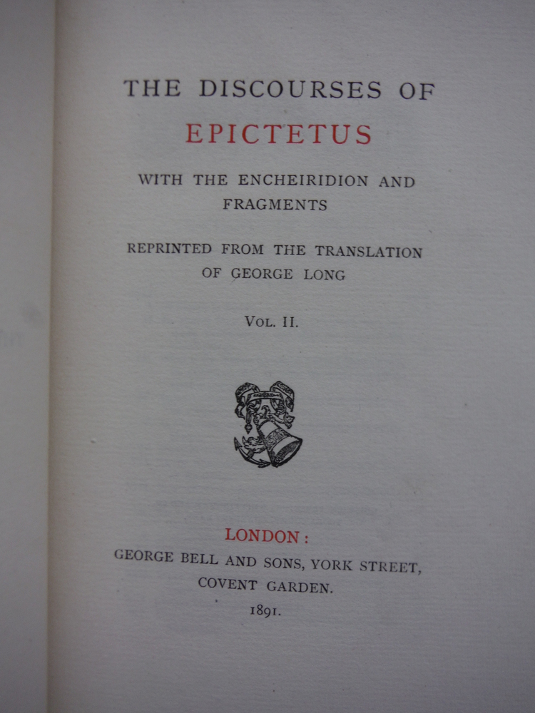 Image 1 of The Discourses of Epictetus, with the Encheiridion and Fragments. In Two Volumes