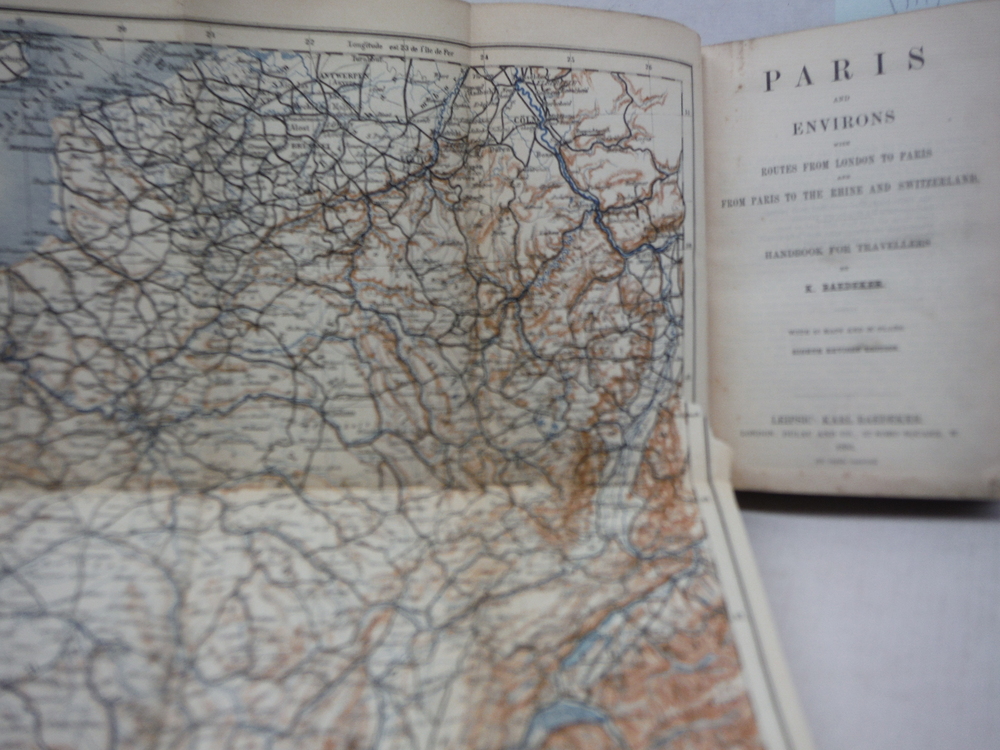 Image 1 of Paris and Environs with Routes from London to Paris and from Paris to the Rhine 