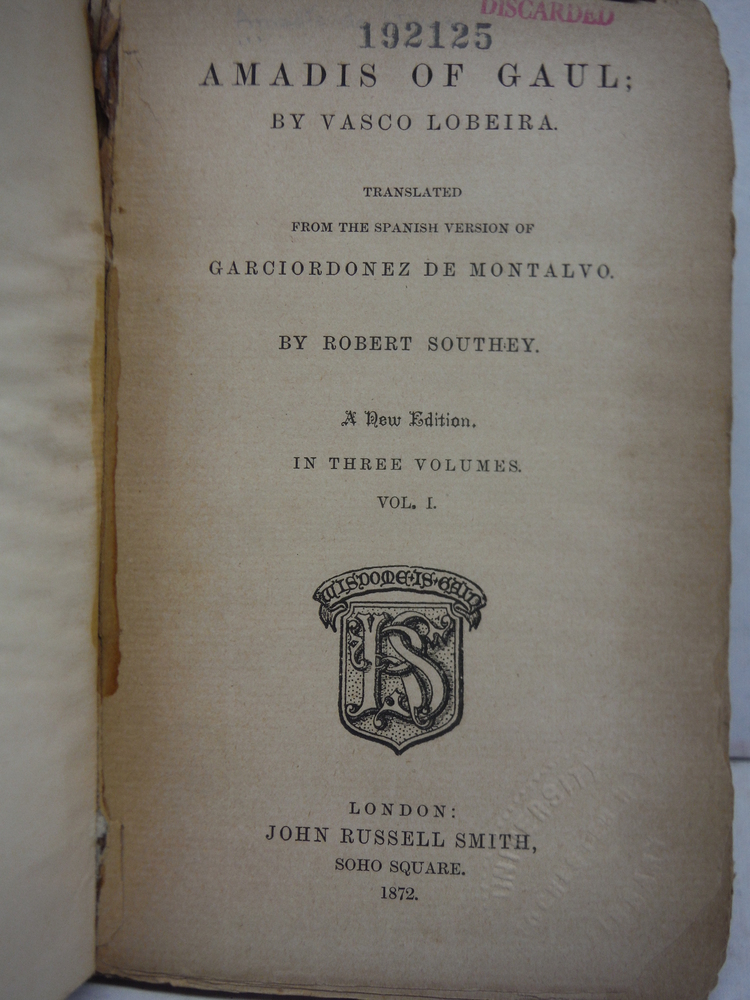Image 4 of Amadis of Gaul; 3 volumes