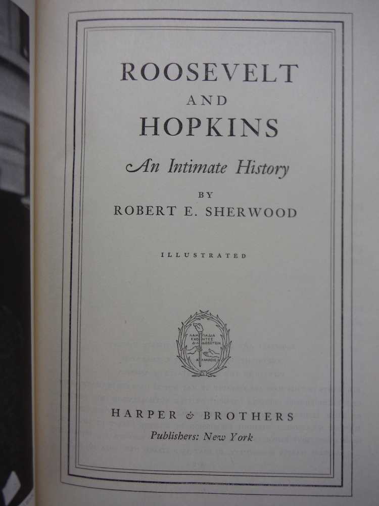 Image 1 of Roosevelt and Hopkins An Intimate History