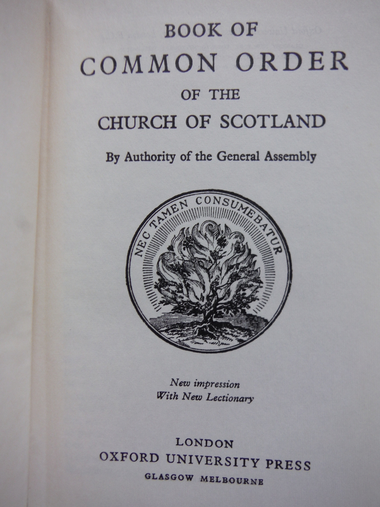 Image 1 of The Book of Common Order of the Church of Scotland