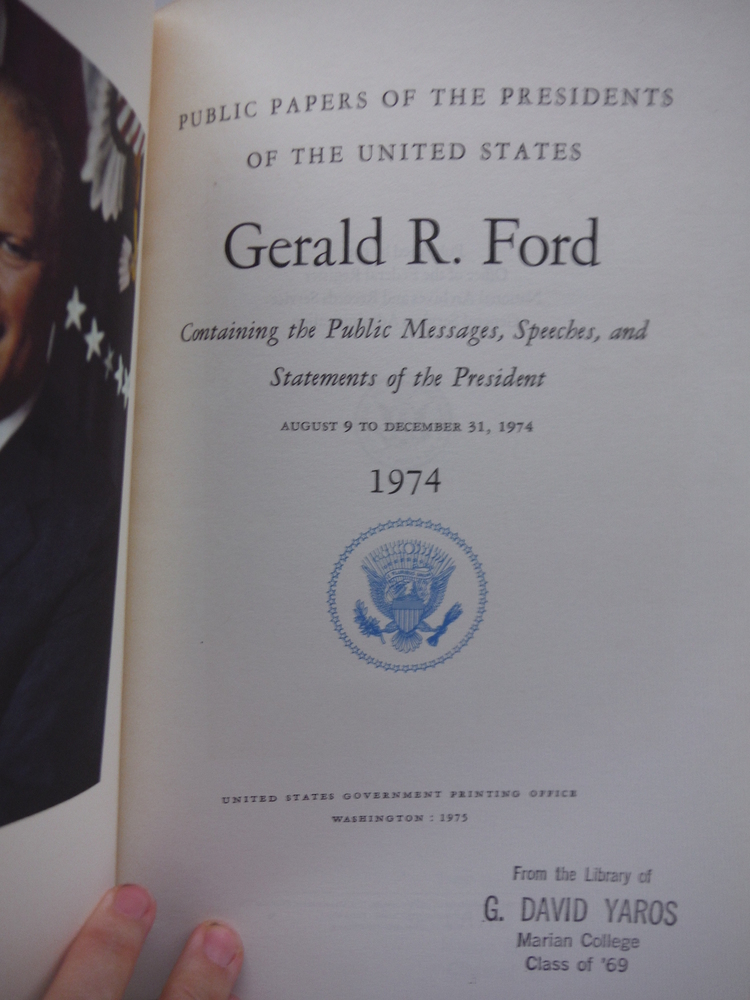 Image 1 of Public Papers of Presidents of the United States: : Gerald R. Ford: Containing t