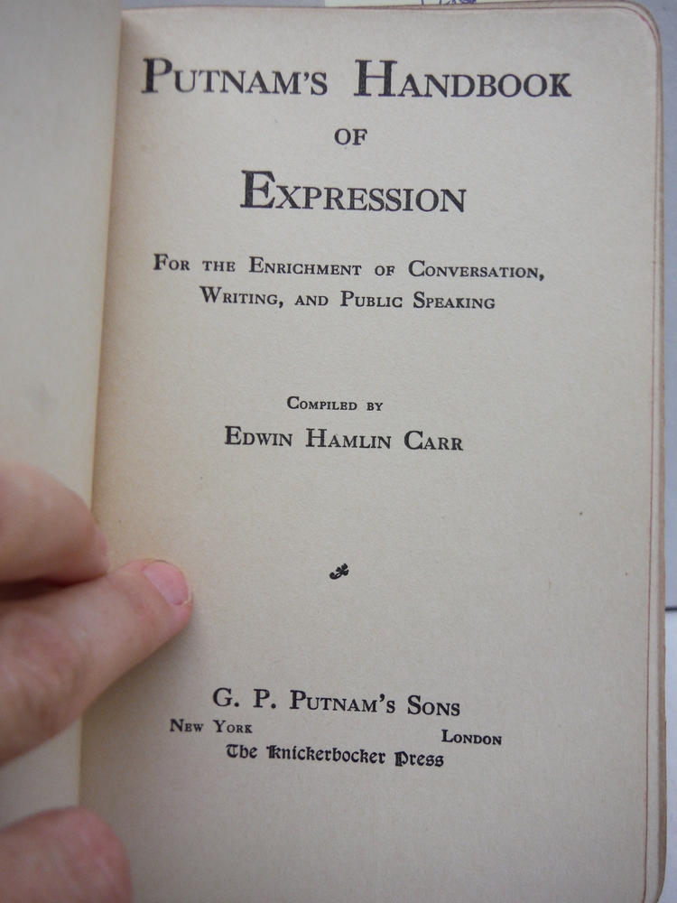 Image 1 of Putnam's Handbook of Expression