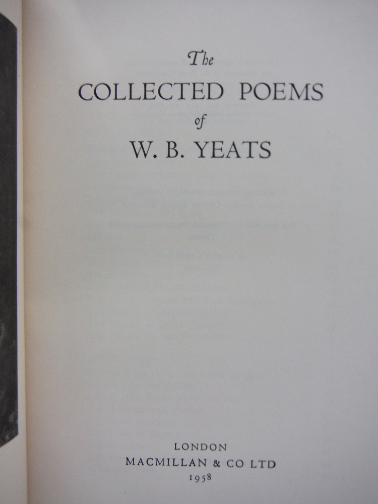 Image 1 of The Collected Poems of W. B. Yeats
