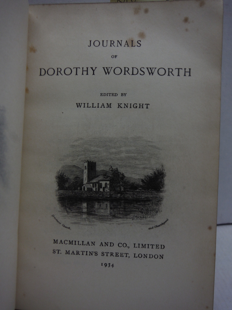 Image 1 of Journals of Dorothy Wordsworth