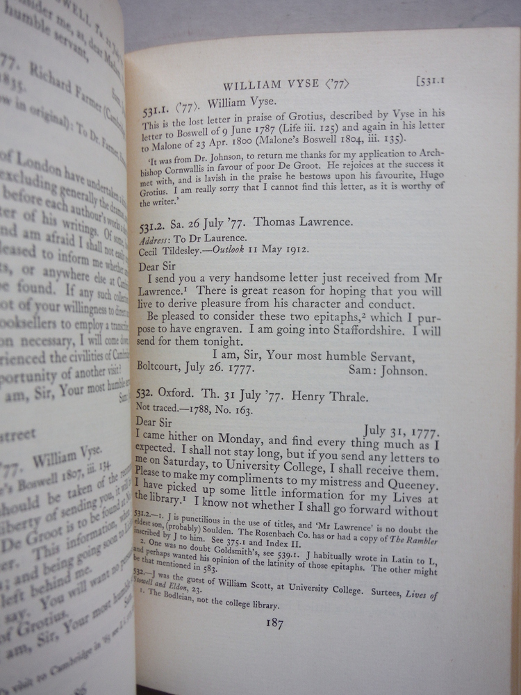Image 4 of The Letters of Samuel Johnson with Mrs. Thrale's Genuine Letters to Him, in Thre