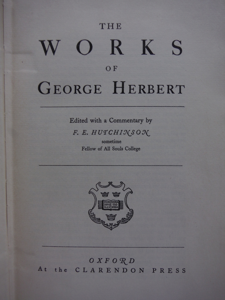 Image 1 of The Works of George Herbert