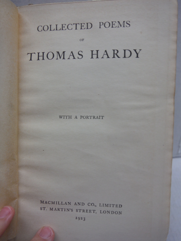Image 1 of The Collected Poems of Thomas Hardy