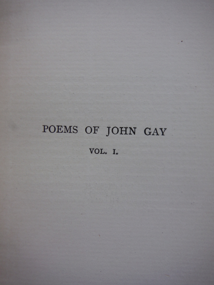 Image 1 of The Poetical Works of  john Gay