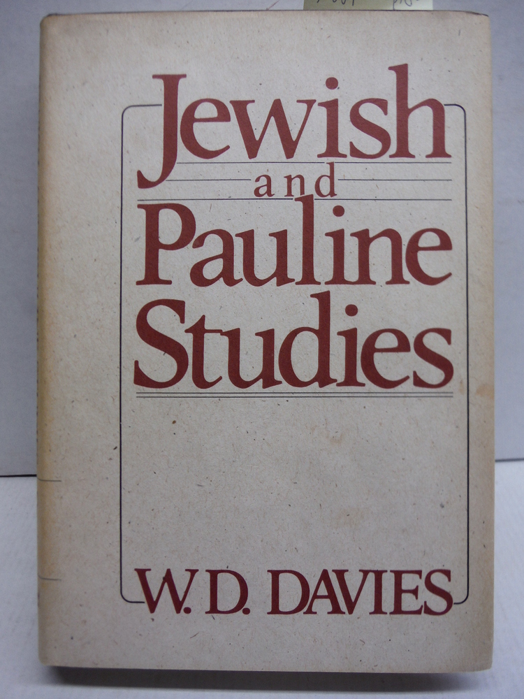 Jewish and Pauline studies