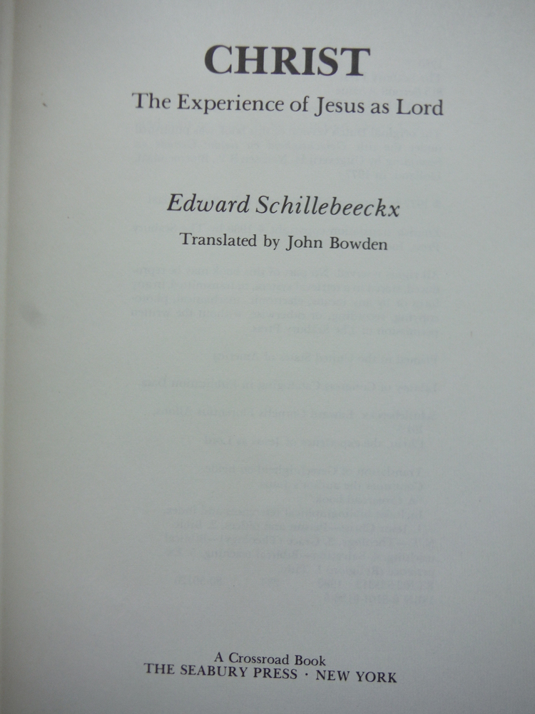 Image 1 of Christ: The Experience of Jesus as Lord (English and German Edition)