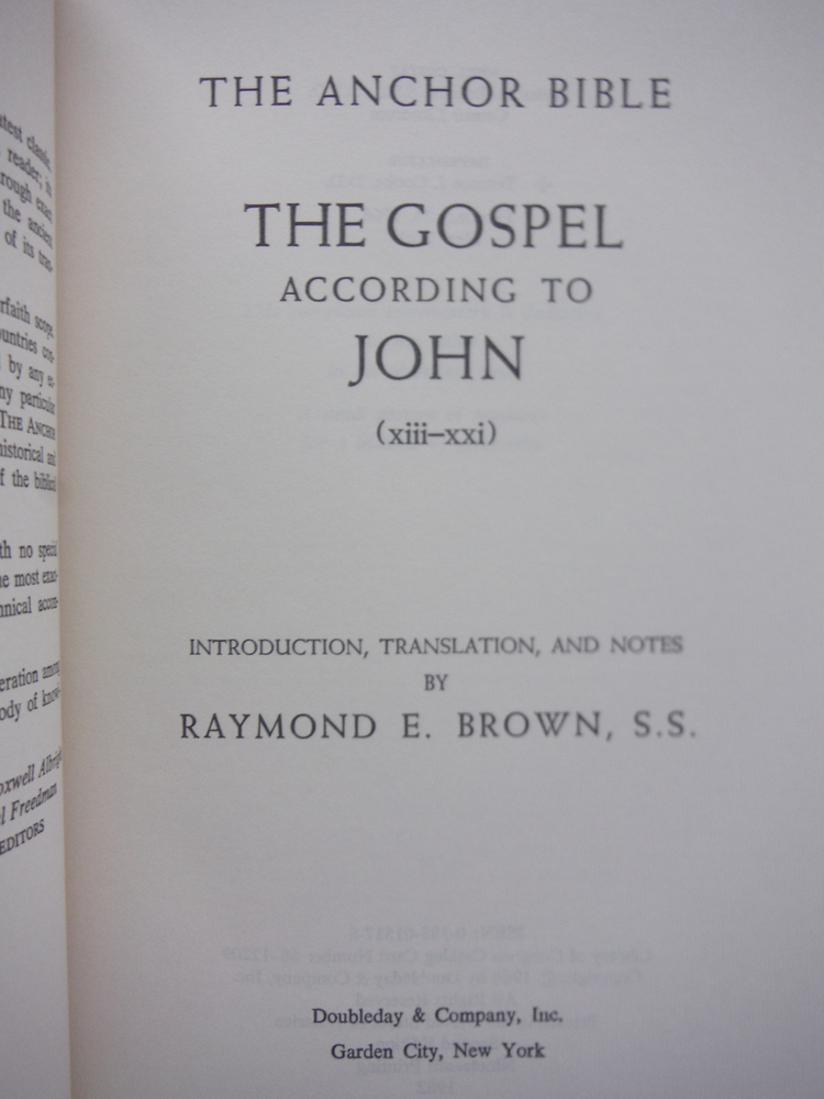 Image 2 of The Gospel according to John I-XXI (29), XII-XXI (29A), two volumes