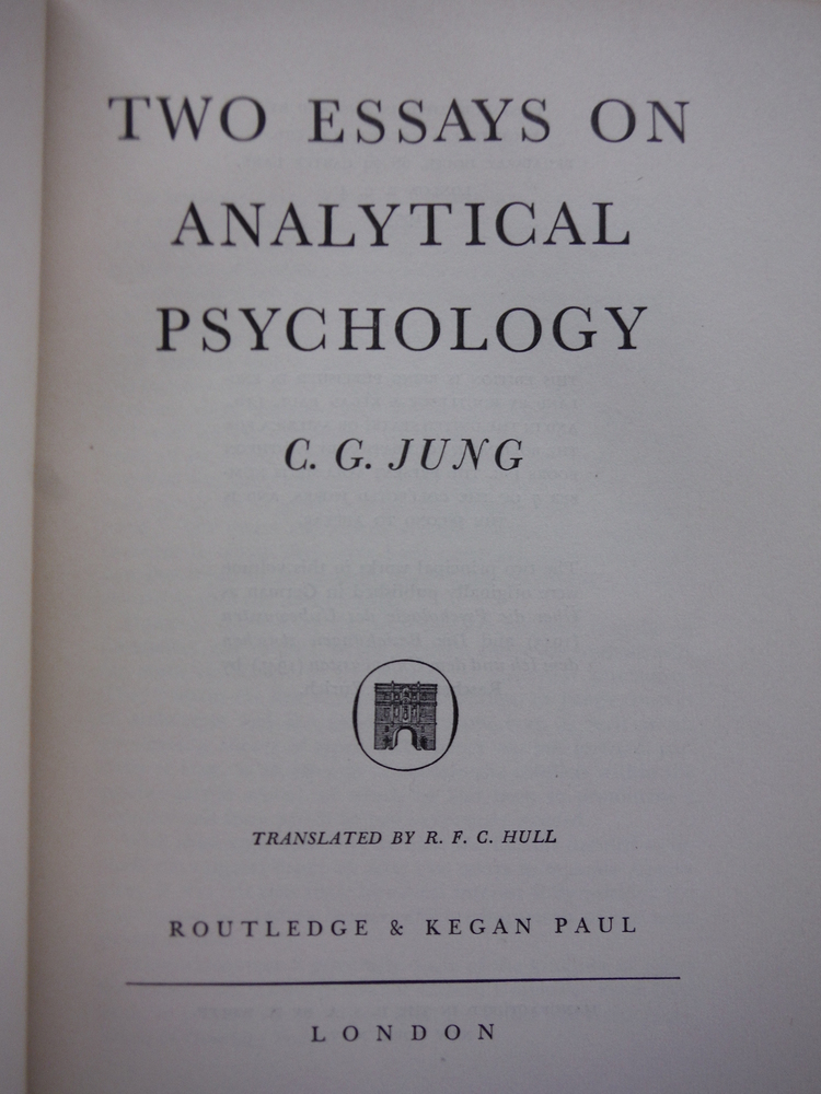 Image 1 of Two Essays on Analytical Psychology