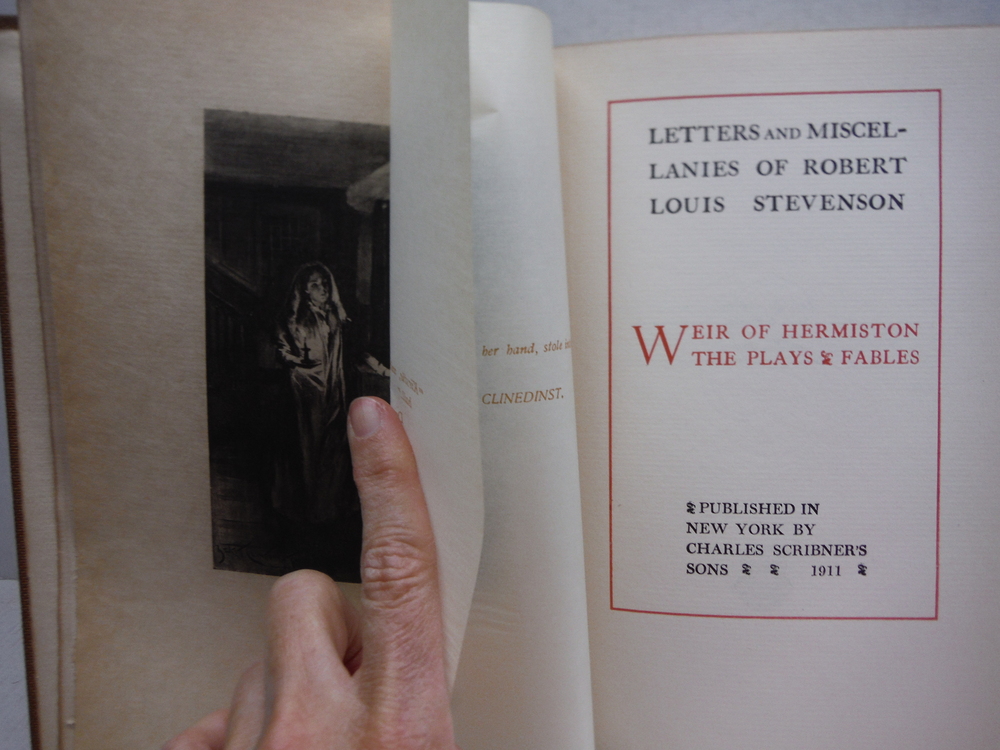 Image 1 of Letters and Miscellanies of Robert Louis Stevenson: Weir of Hermiston The Plays 