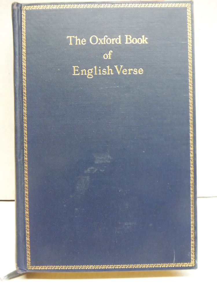 Image 0 of The Oxford Book of English Verse 1250 - 1918 (1940 New Edition)