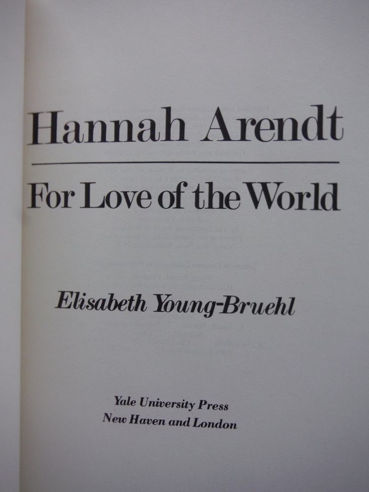 Image 1 of Hannah Arendt, for love of the world