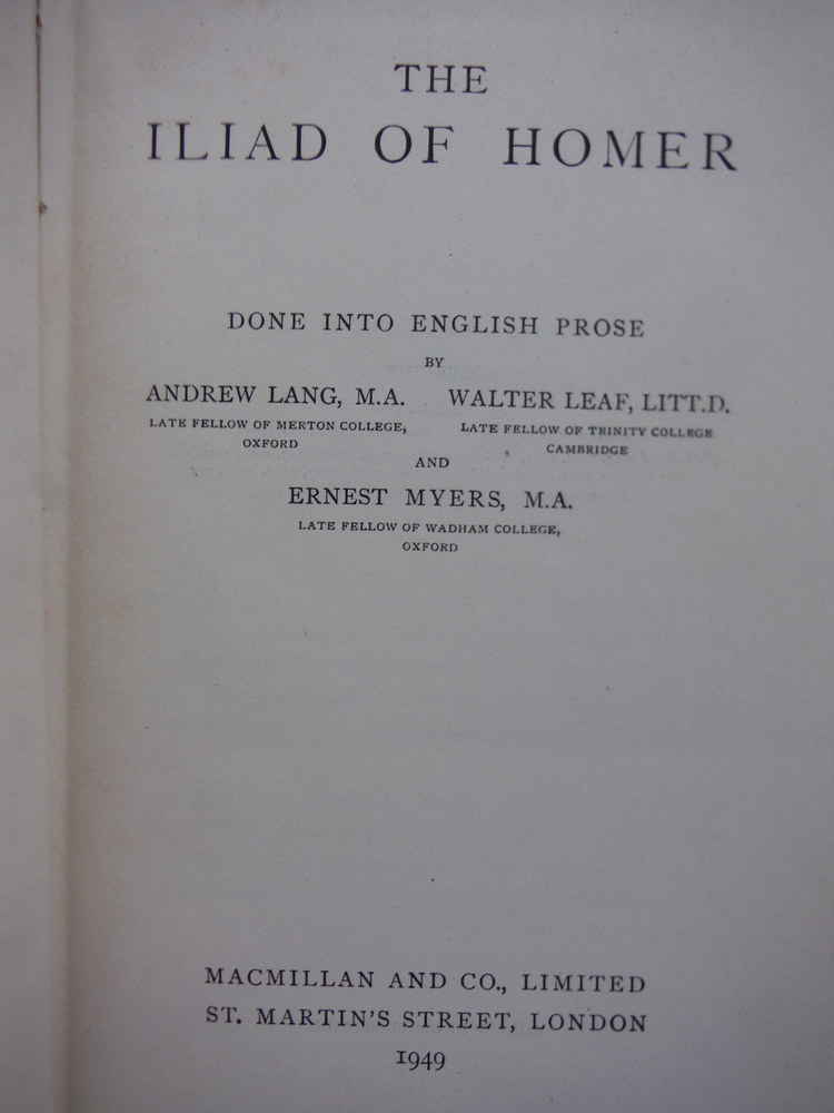 Image 1 of The Iliad of Homer