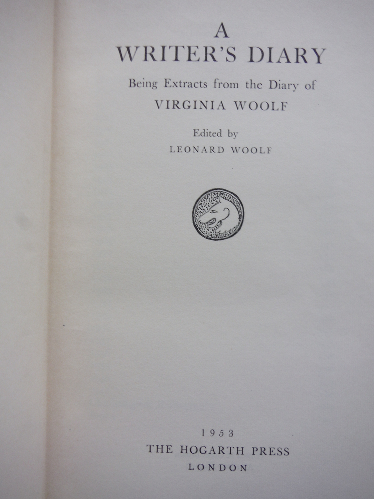 Image 1 of A Writer's Diary  Being Extracts from the Diary of Virginia Woolf
