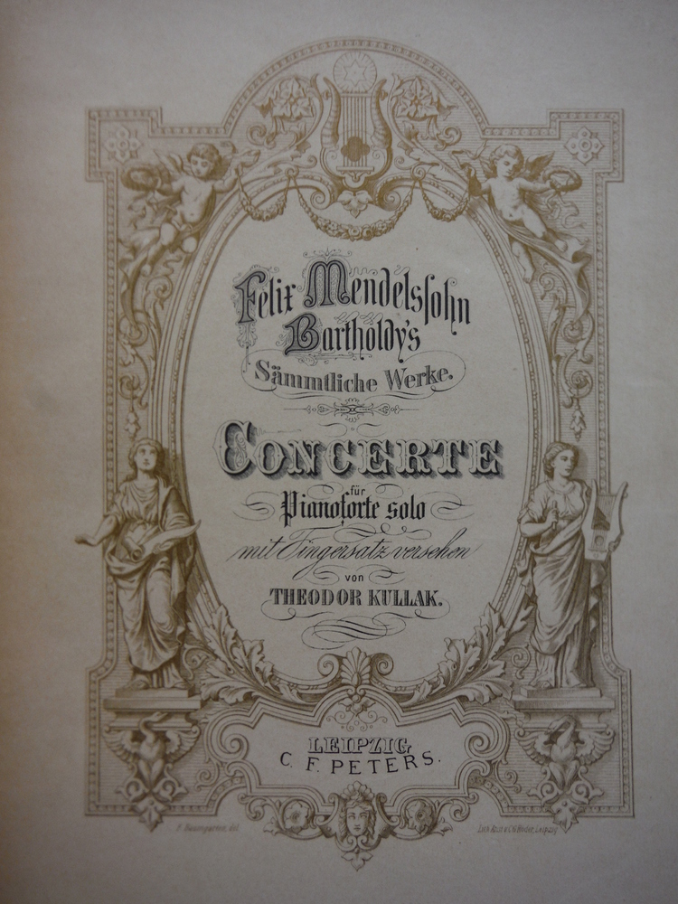 Image 1 of Felix Mendelssohn Bartholdy's Sammtliche Werke Concerte fur Pianoforte solo mit 