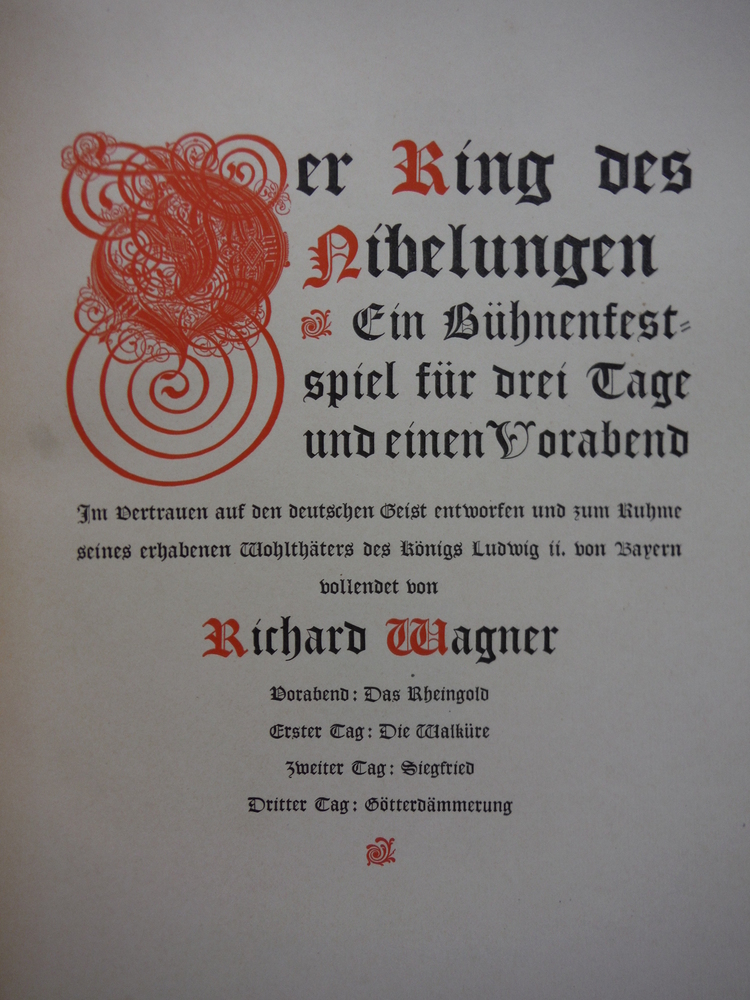 Image 1 of The Ring of the Nibelungen, First Part; the Rhinegold (Das Rheingold).