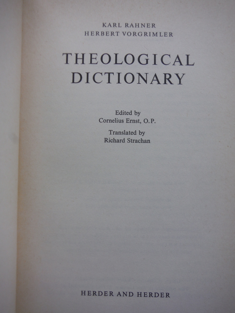 Image 1 of Theological Dictionary