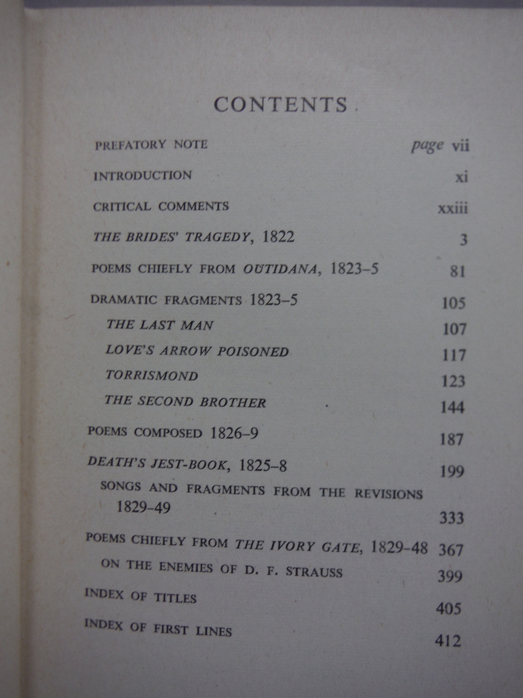 Image 2 of Plays and Poems of Thomas Lovell Beddoes