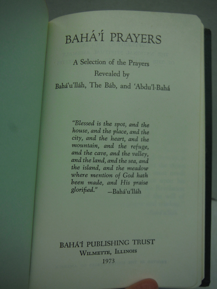 Image 1 of Baha'i Prayers