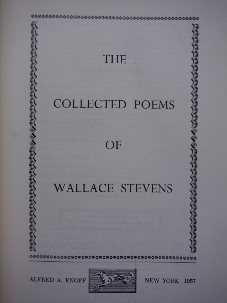Image 1 of The Collected Poems of Wallace Stevens